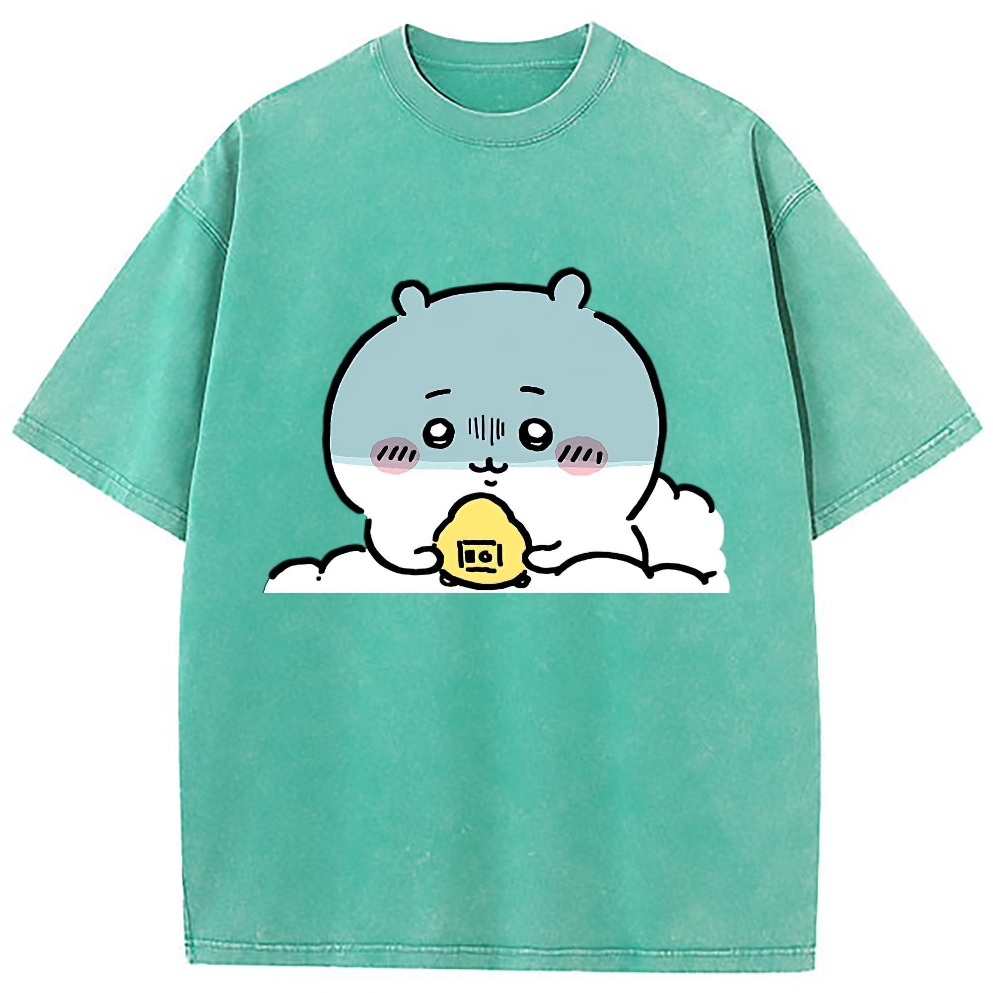 （画像用） ちいかわ ちいかわ Chii-kawa chiikawa 綿100% ヴィンテージ風 半袖Tシャツ（フロントプリント）